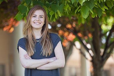 Student smiling